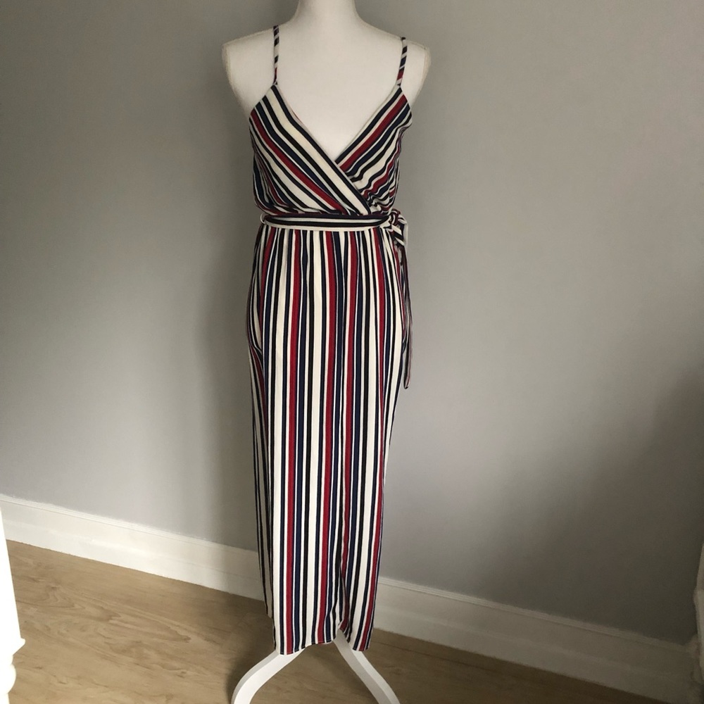 Aqua Wide Leg Jumpsuit